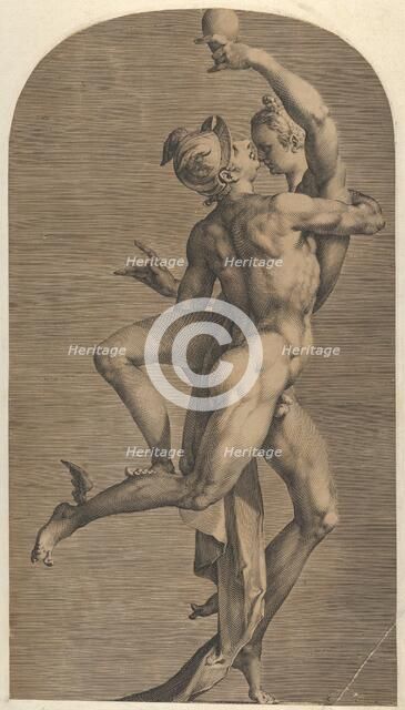 Mercury Abducting Psyche, ca. 1621. Creator: Adriaen Collaert.