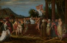 Mercury Abducting the Goddess Contento, 1607. Creator: Adriaen van Stalbemt
