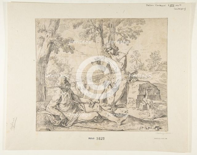 Mercury and Argus, ca.1630-1648. Creator: Simone Cantarini.