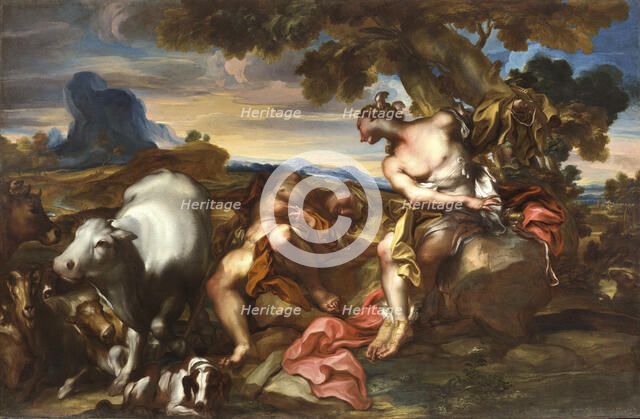 Mercury and Argus, c.1710. Creator: De Ferrari, Gregorio (1647-1726).