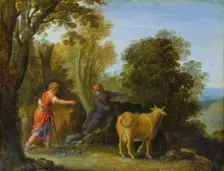 Mercury and Battus, 1610-1620. Creator: Follower of Adam Elsheimer