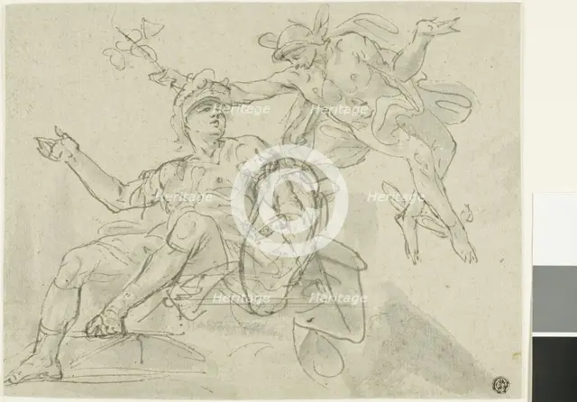 Mercury and Mars, n.d. Creators: Marco Marcola, Charles le Brun.
