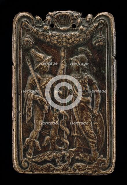 Mercury and Minerva [reverse], late 15th century. Creator: Unknown.