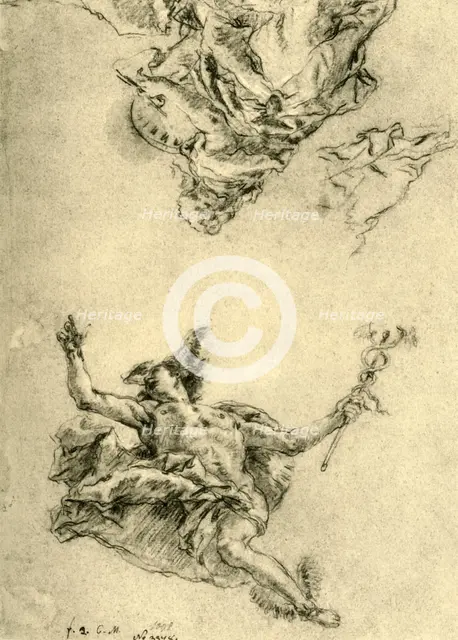 'Mercury and Painting', 1752-1753, (1928). Artist: Giovanni Battista Tiepolo.