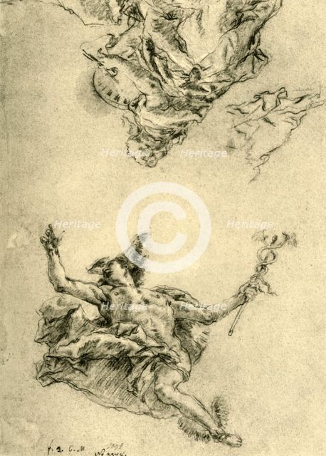 'Mercury and Painting', 1752-1753, (1928). Artist: Giovanni Battista Tiepolo.
