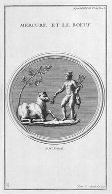 Mercury and the Ox 1757. Artist: Bernard de Montfaucon
