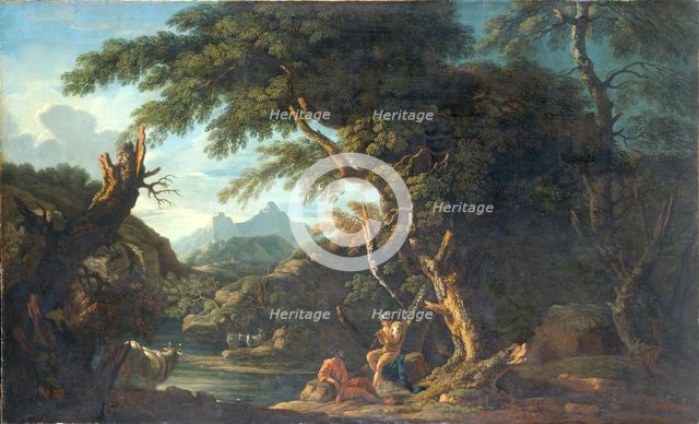 'Mercury and the woodman', 1635-1673. Creator: Salvator Rosa.