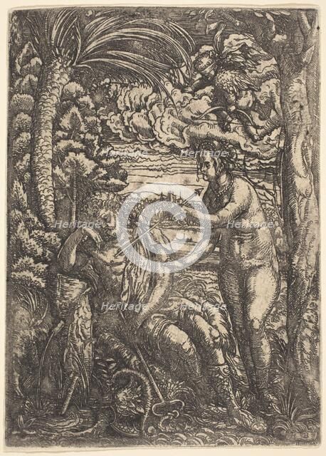 Mercury and Venus, 1520. Creator: Hans Burgkmair, the Elder.