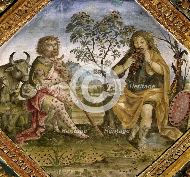 Mercury, Argus and Io, 1492-1494. Creator: Pinturicchio, Bernardino (1454-1513).
