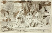 Mercury Bringing Bacchus to be Raised by the Nymphs, n.d. Creator: Juan Cristobal
