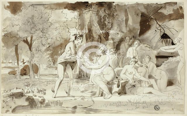 Mercury Bringing Bacchus to be Raised by the Nymphs, n.d. Creator: Juan Cristobal.