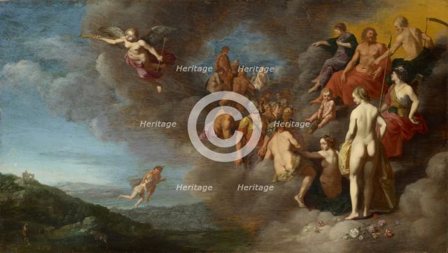 Mercury bringing Psyche to Mount Olympus, 1646. Creator: Cornelis van Poelenburgh.