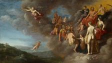 Mercury bringing Psyche to Mount Olympus, 1646. Creator: Cornelis van Poelenburgh