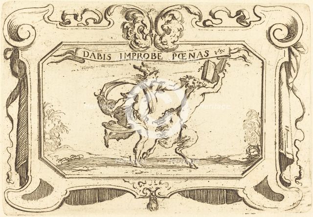 Mercury Chasing a Satyr Holding a Book. Creator: Stefano della Bella.