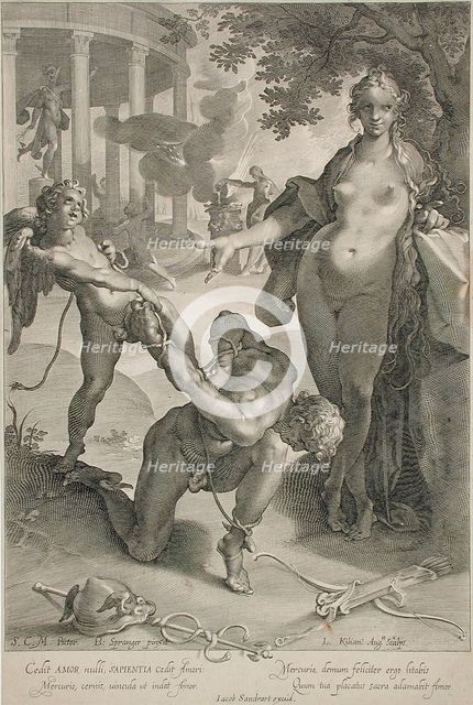 Mercury Conquered by Love, 17th century. Creator: Lucas Kilian.
