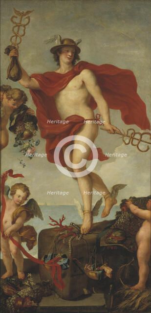 Mercury Departing from Antwerp. Fragment of a larger painting, early 17th century. Creator: Peter Paul Rubens.