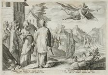 Mercury Enamored of Herse, Daughter of Cecrops, published 1590. Creator: Hendrik Goltzius