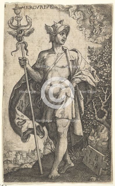 Mercury from The Gods Who Preside Over the Planets, 1528. Creator: Master I.B..