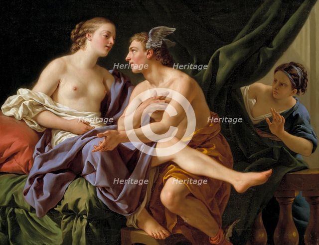 Mercury, Herse and Aglaura, 1767. Creator: Louis Jean Francois Lagrenee.