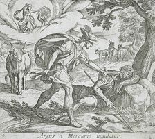 Mercury Killing Argus, published 1606. Creators: Antonio Tempesta, Wilhelm Janson