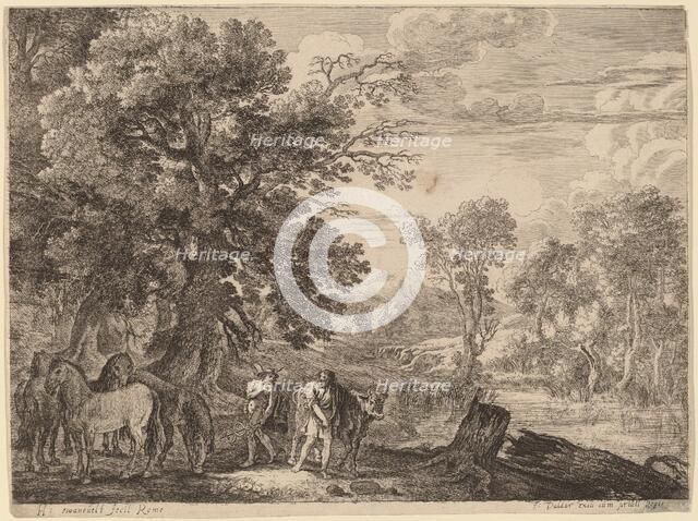 Mercury Silencing Battus. Creator: Herman van Swanevelt.