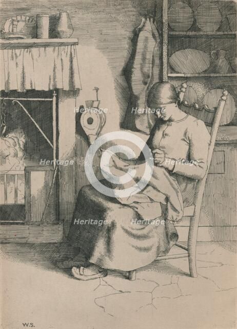 'Mercy at Her Work', c1916. Artist: William Strang.