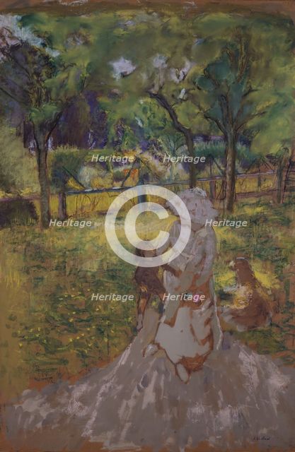 Mere et Enfant au Jardin (Matin Dans Le Verger), 1909-1911. Creator: Edouard Vuillard.