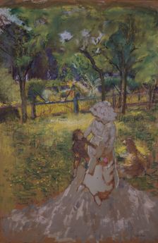 Mere et Enfant au Jardin (Matin Dans Le Verger), 1909-1911. Creator: Edouard Vuillard