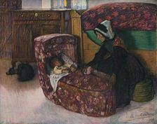 Mere Et Enfant, Interieur Vendeen 1900. Artist: Charles Milcendeau
