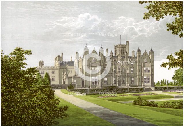 Merevale Hall, Warwickshire, home of the Dugdale family, c1880. Artist: Unknown