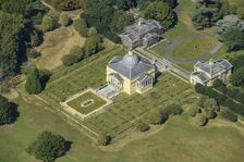 Mereworth Castle, an eighteenth century Palladian villa house, Kent, 2024. Creator: Damian Grady