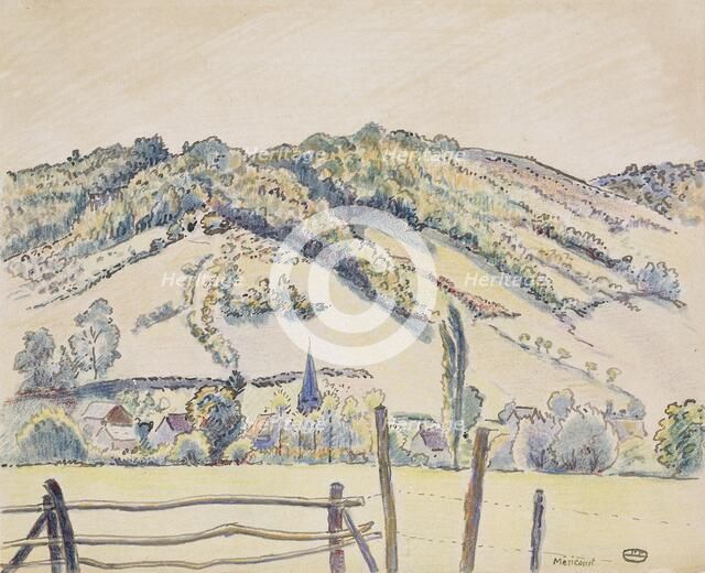 Mericourt, 1919. Artist: Lucien Pissarro.