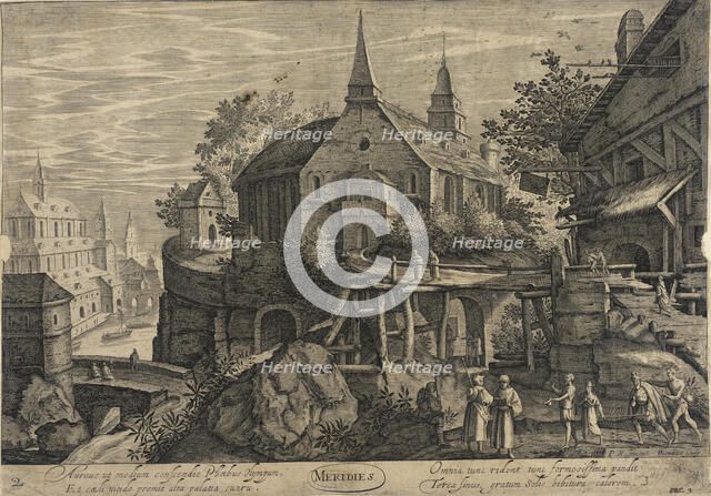 Meridies, 1605. Creator: Hendrik Hondius II.