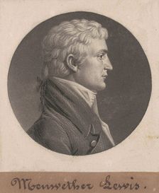 Meriwether Lewis, 1803/1807. Creator: Charles Balthazar Julien Févret de Saint-Mémin