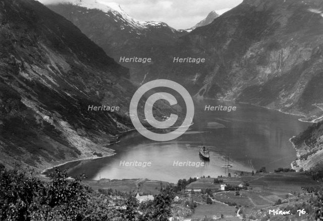 Merok, Geirangerfjord, Norway, 1929. Artist: Unknown