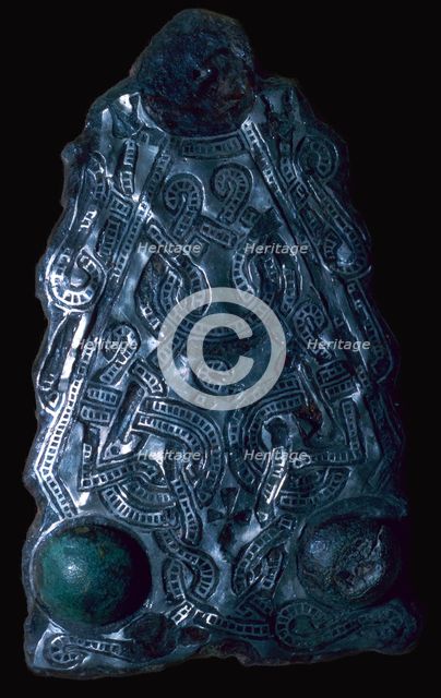 Merovingian belt-buckle, 5th century. Artist: Unknown