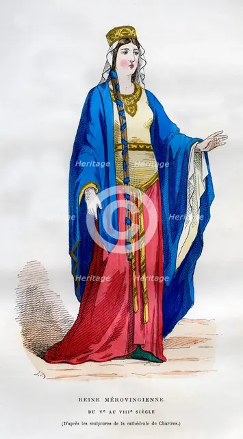 Merovingian queen, 5th-8th century (1882-1884). Artist: Unknown