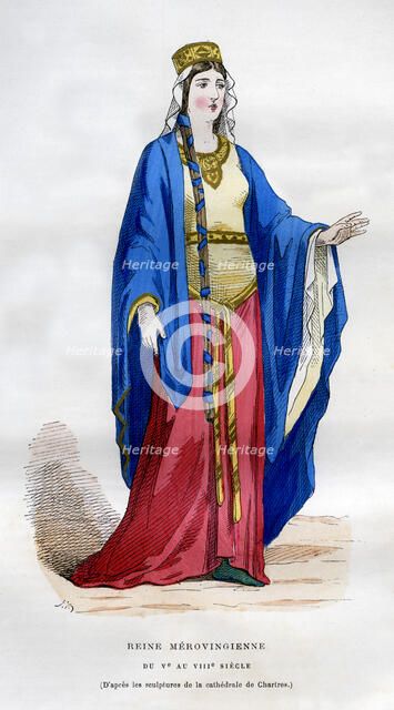 Merovingian queen, 5th-8th century (1882-1884). Artist: Unknown