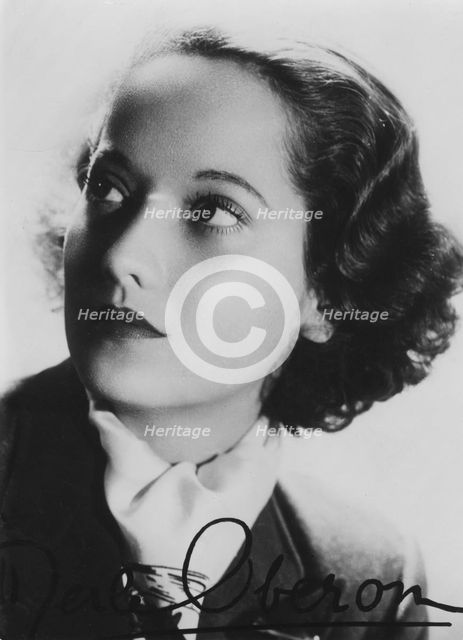 Merle Oberon (1911-1979), British actress, c1930s. Artist: Unknown