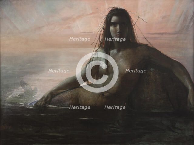 Mermaid, 1847. Creator: Jerichau-Baumann, Elisabeth (1819-1881).