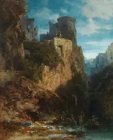 Mermaid Catch, ca 1860. Creator: Spitzweg, Carl (1808-1885)