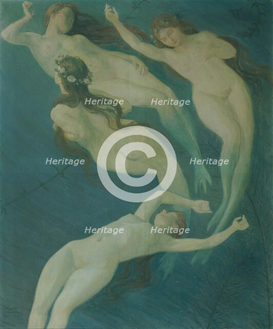 Mermaids, 1920. Creator: Wawra, Josef (1893-1935).