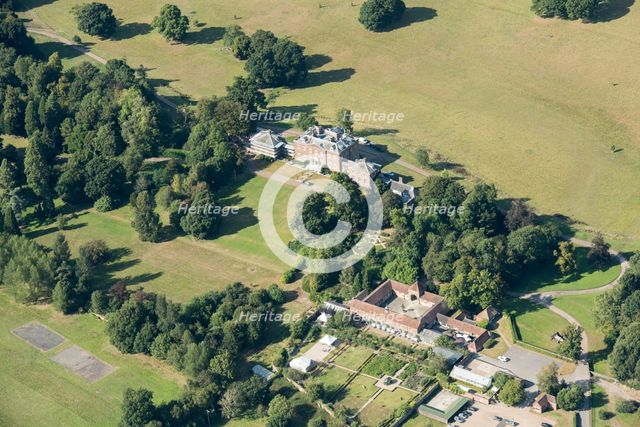 Mersham-le-Hatch walled garden, stables and house, Kent, 2016. Creator: Damian Grady.
