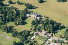 Mersham-le-Hatch walled garden, stables and house, Kent, 2016. Creator: Damian Grady
