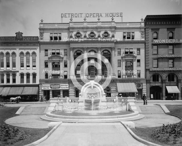 Merrill Humane Fountain, erected by Mrs. T. W. Palmer, Detroit, Mich., between 1901 and 1906. Creator: Unknown.