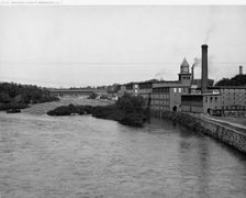 Merrimack River at Manchester, N.H., between 1900 and 1920. Creator: Unknown