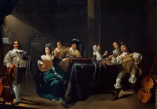 Merry Company 17th century. Artist: Jacob Duck