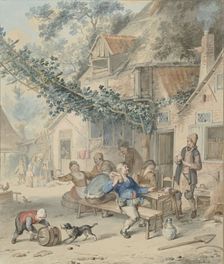 Merry company at an inn, 1720-1792. Creator: Aert Schouman