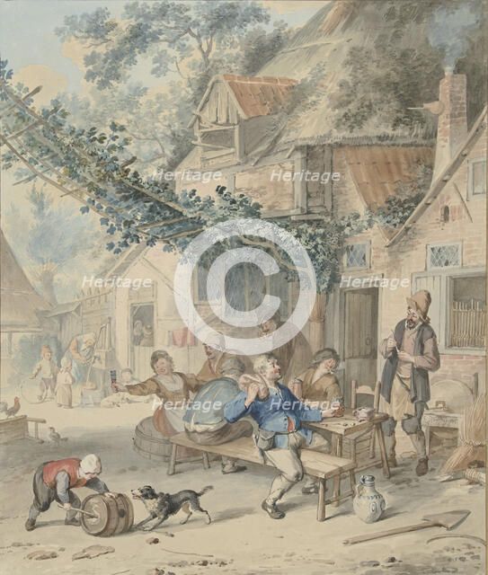 Merry company at an inn, 1720-1792. Creator: Aert Schouman.