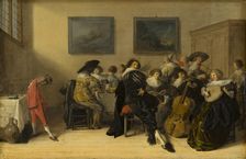 Merry Company Dining and Making Music, 1632. Creator: Anthonie Palamedesz